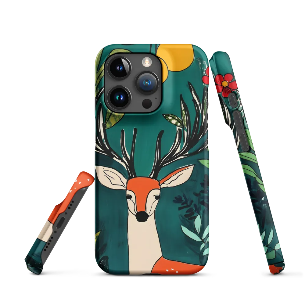 Nature's Embrace: The Majestic Deer | Phone Case |  15 Pro | Snap Case | Matte