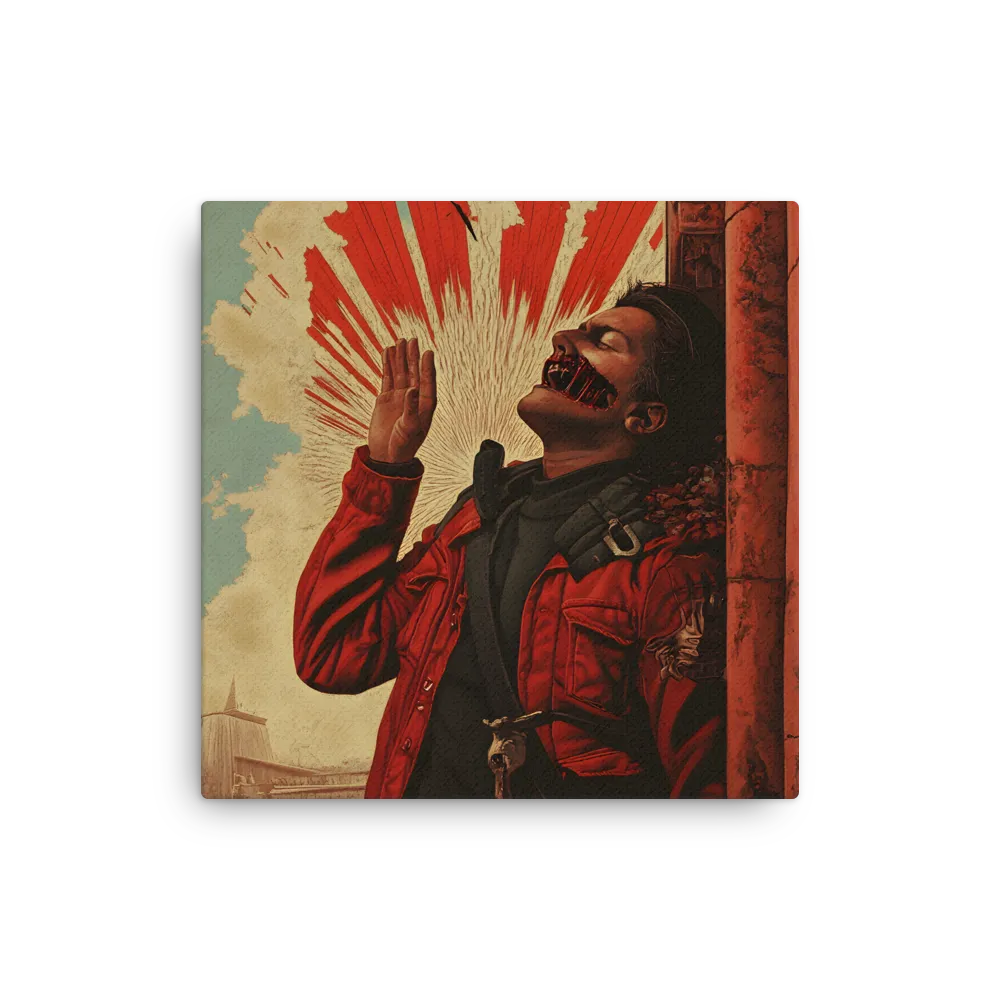 Defiant Echoes of Ruin | Thin Canvas | 16″×16″