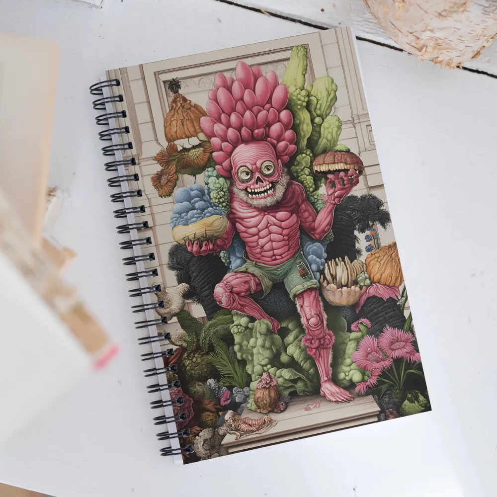 Reimagined Vitality: A Whimsical Encounter | Spiral Notebook