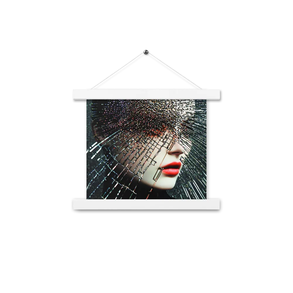 Fractured Identity | Poster With White Wood Hanger | 10″×10″