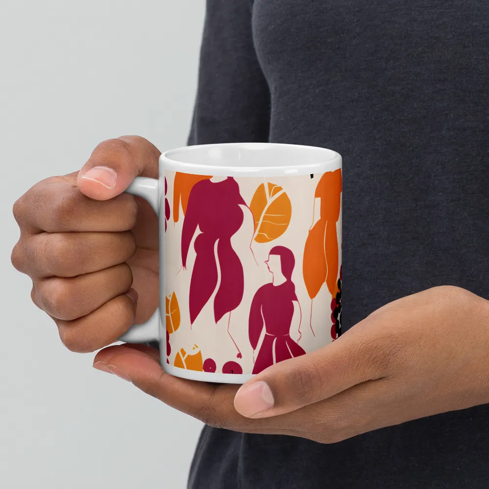 Fashion and Flora: An Abstract Dance | Mugs | Multiple Sizes & Colors