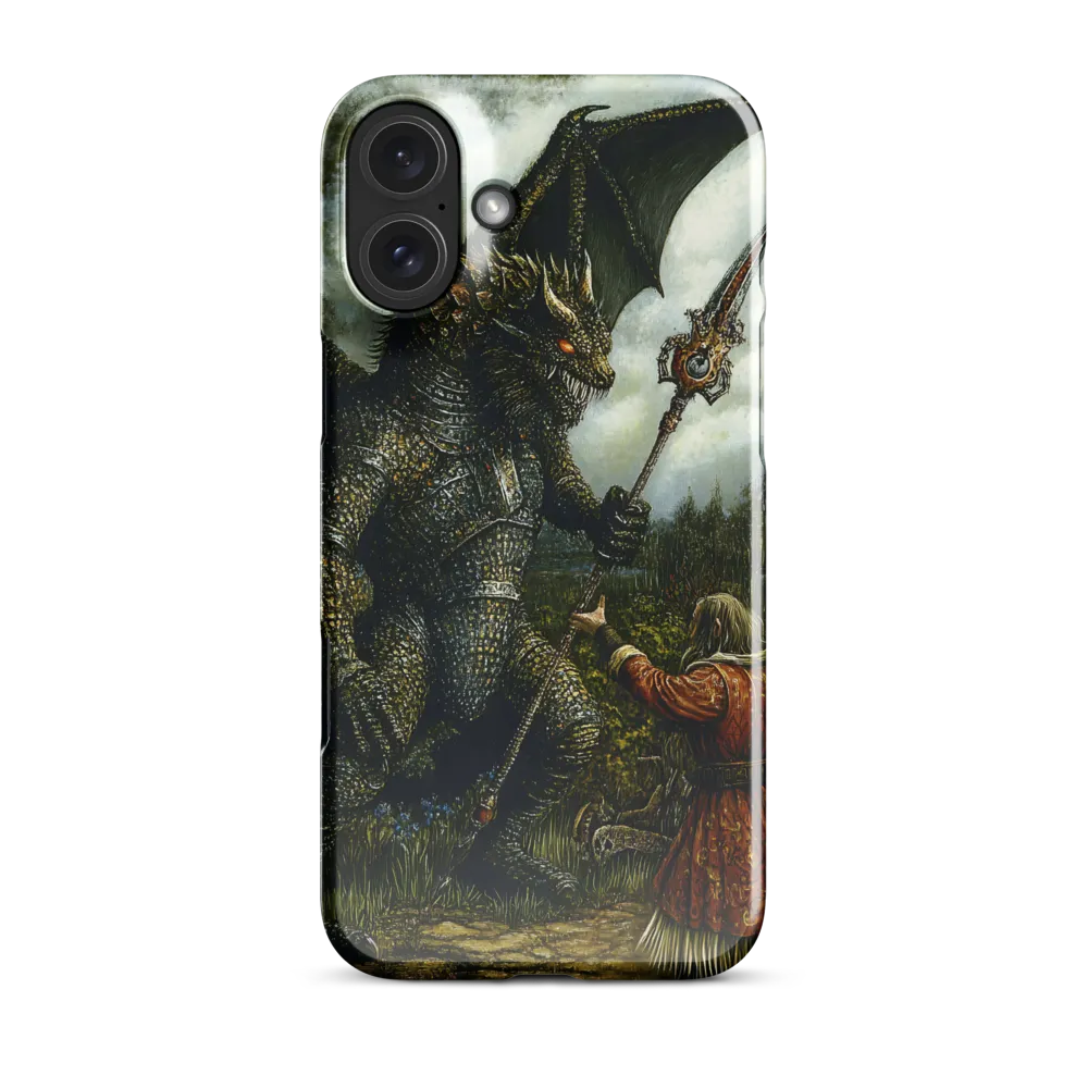 The Confrontation: Dragon vs. Wizard | Phone Case |  16 Plus | Snap Case | Glossy