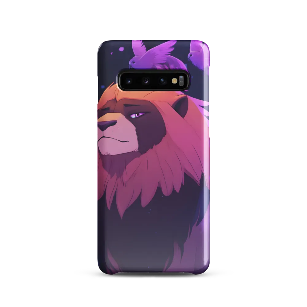 Regal Serenity: The Majestic Lion | Phone Case |  S10 | Snap Case | Glossy