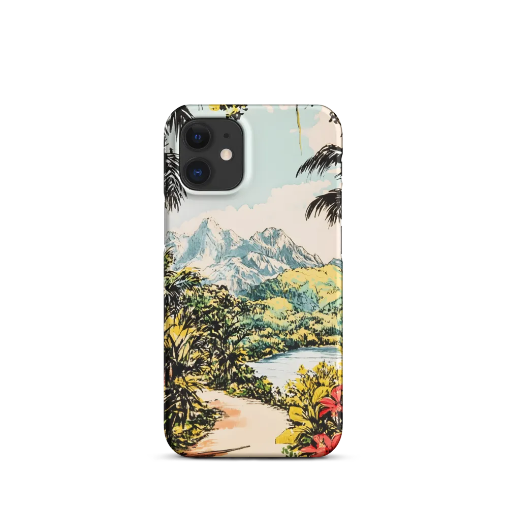 Tropical Serenity | Phone Case |  12 Mini | Snap Case | Matte