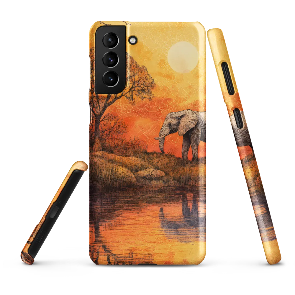 Elephant's Serenity at Dusk