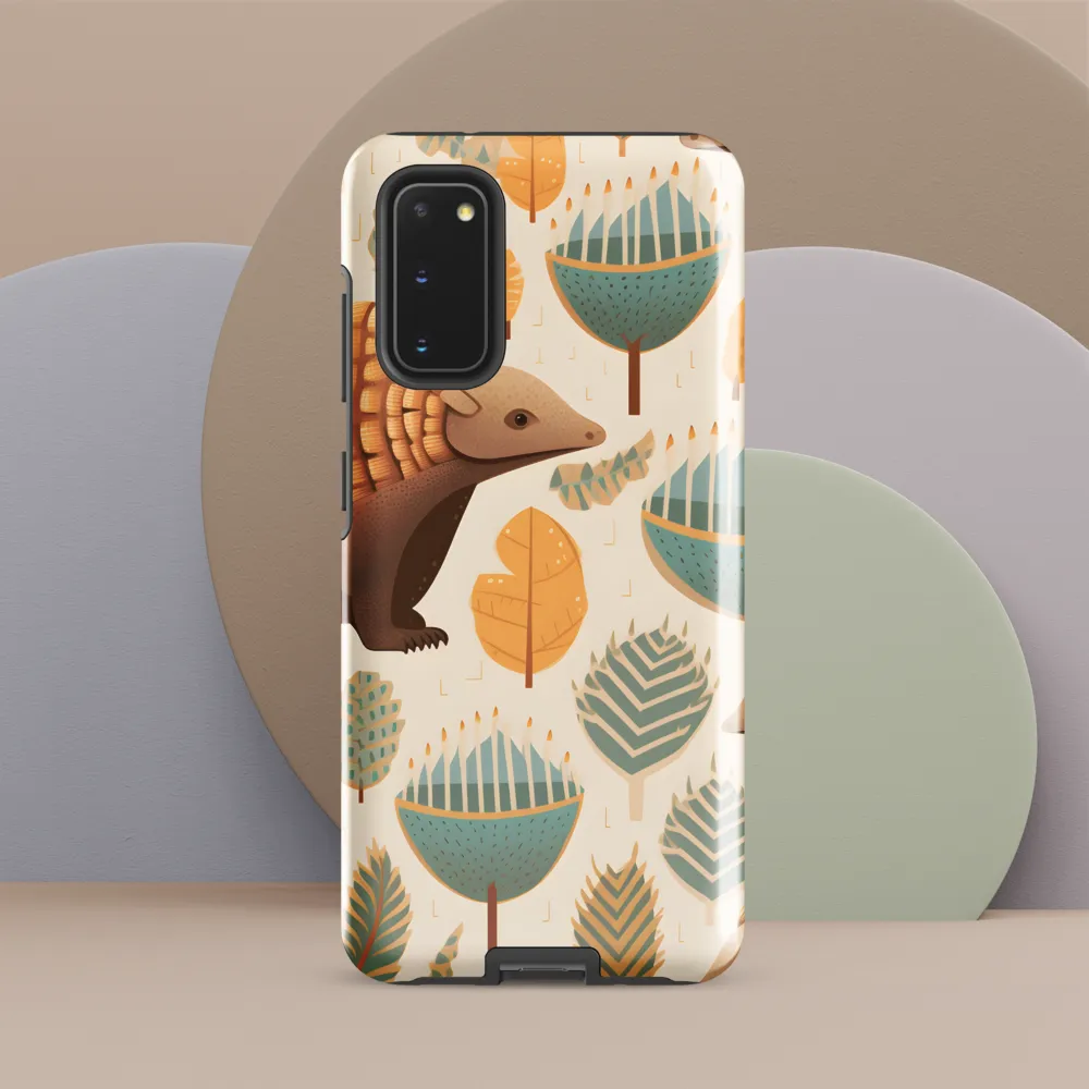 Pangolins in a Whimsical Habitat