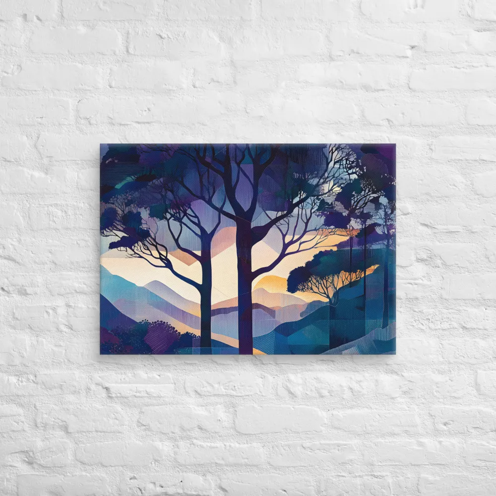 Tranquil Geometry: A Journey Through Color | Canvas | 20″×28″