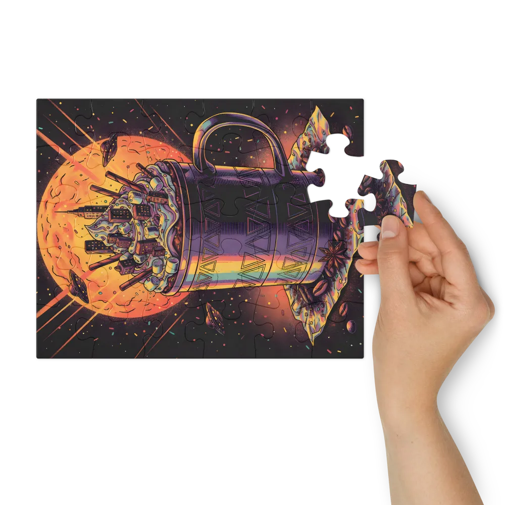 Cosmic Hot Cocoa 
 Jigsaw Puzzle in Tin Box
