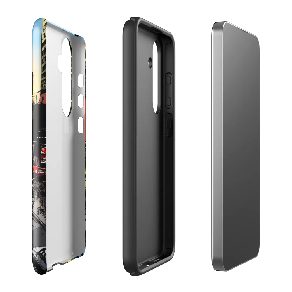 City Pulse at Dusk | Phone Case |  S24 Plus | Tough Case | Glossy