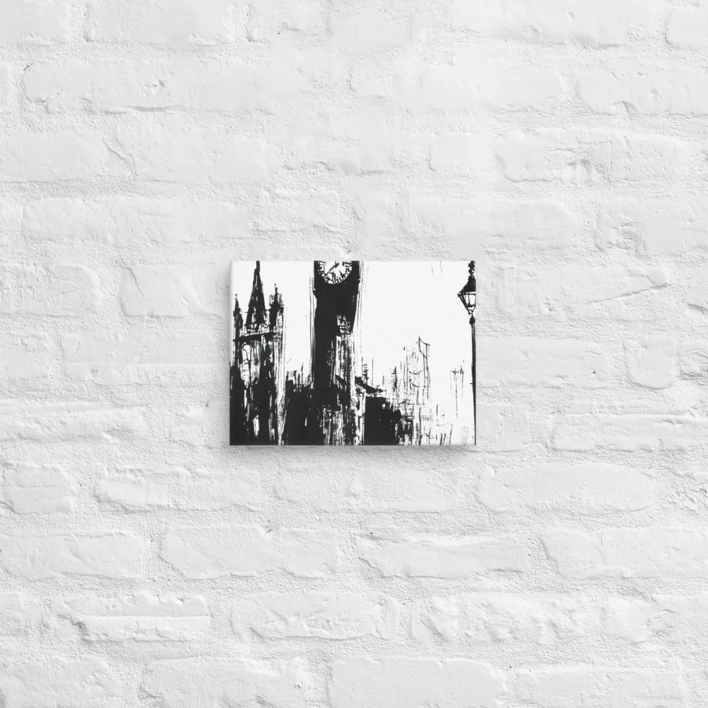 Clock Tower in Motion | Canvas | 9″×12″