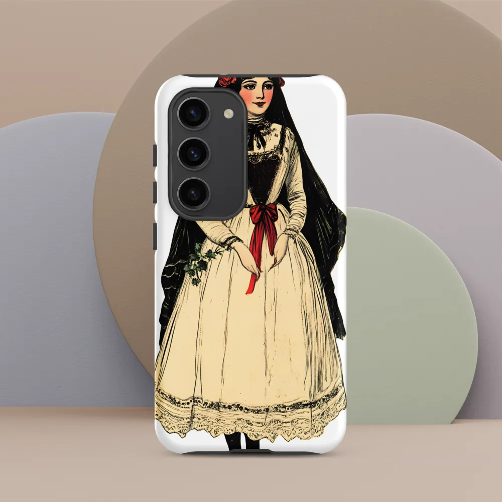 Elegance in Tradition: A Folk Portrait