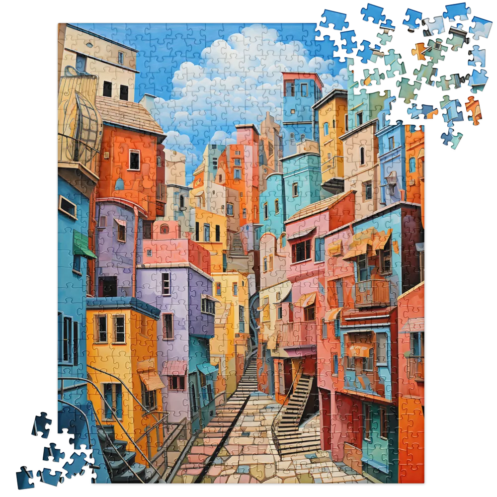 Vibrant Cityscape: A Kaleidoscope of Colors | Jigsaw Puzzle | 520 pieces