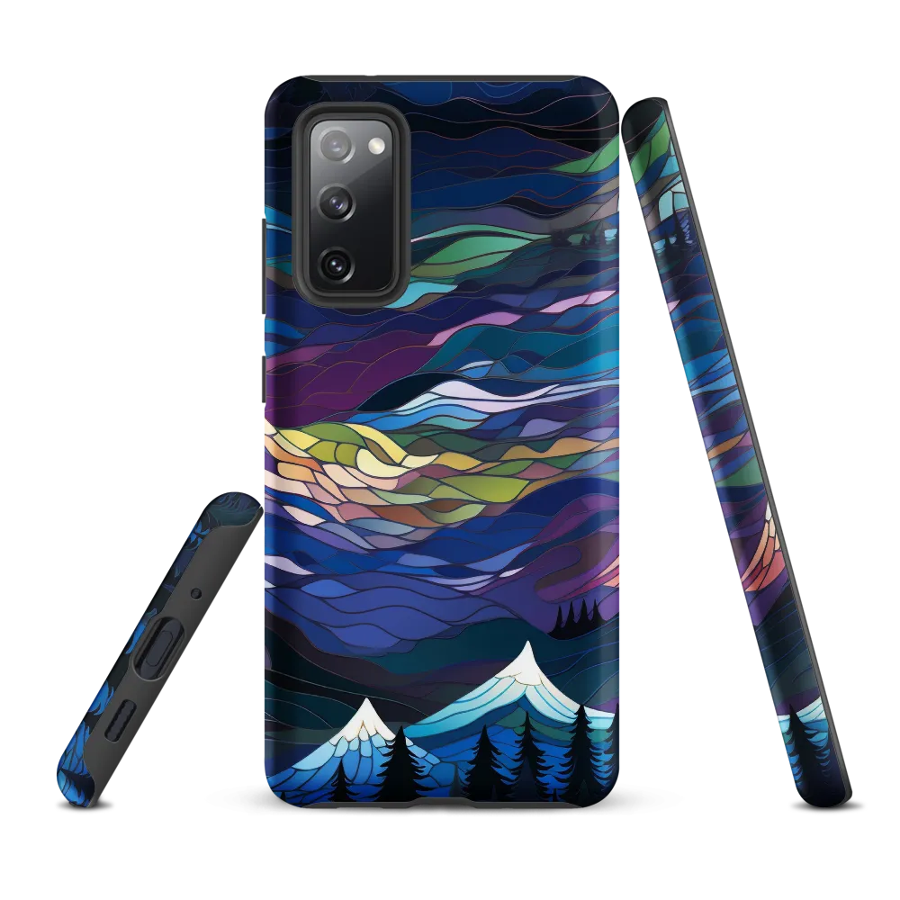 Twilight Peaks: An Abstract Mountain Landscape