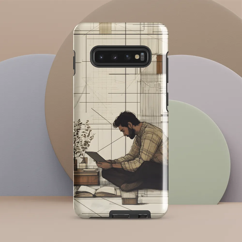 Quiet Reflections in Line | Phone Case |  S10 Plus | Tough Case | Glossy