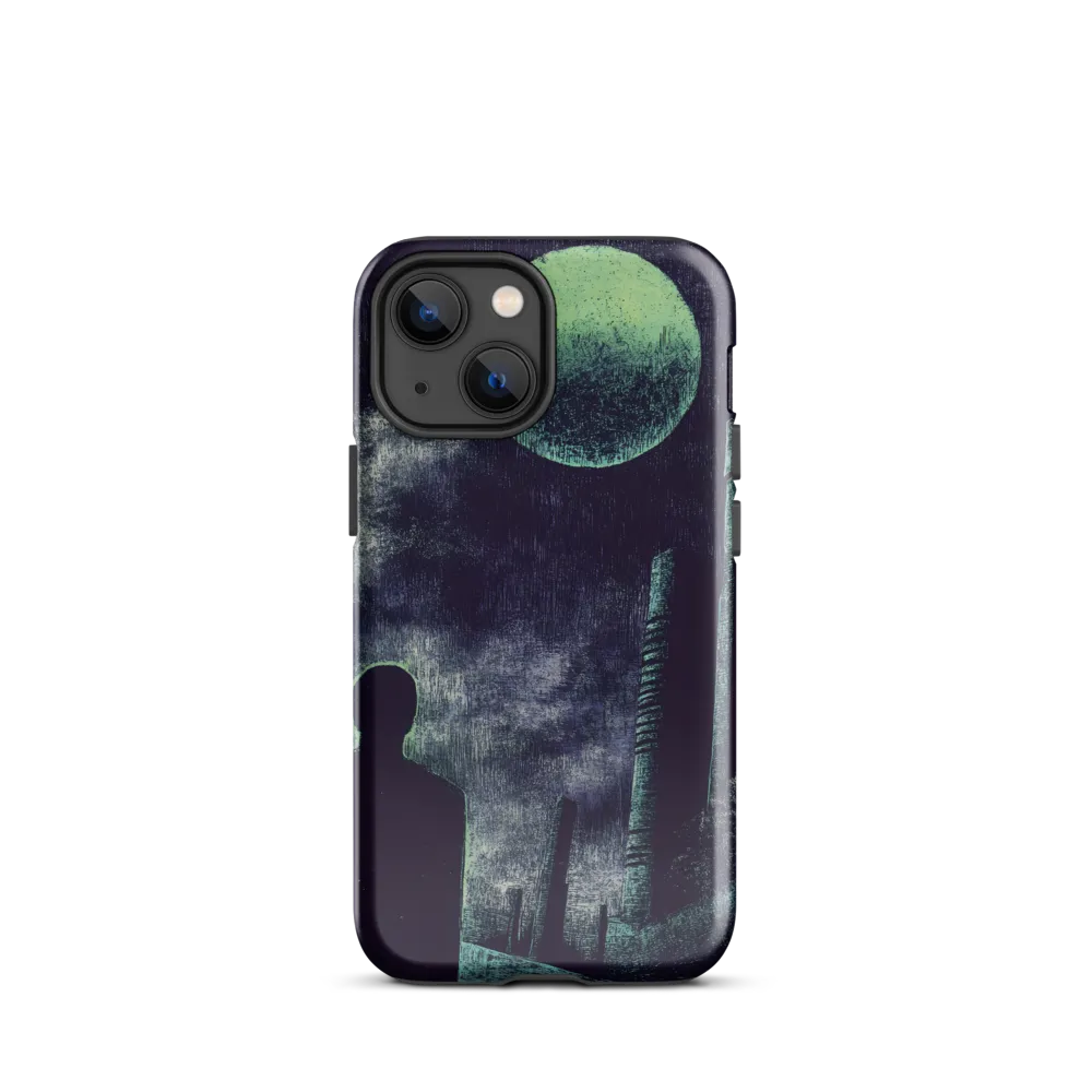 Lunar Solitude | Phone Case |  13 mini | Tough Case | Glossy