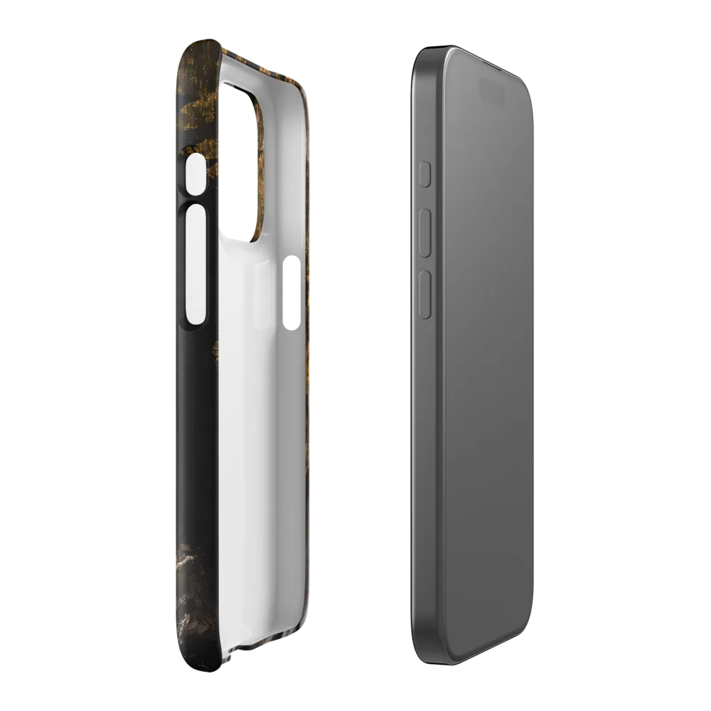 Golden Elegance: A Modern Profile Portrait