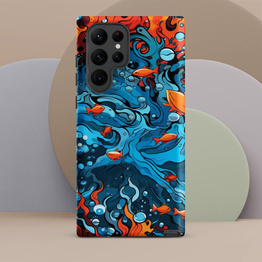 Fluid Harmony: Ocean and Flames