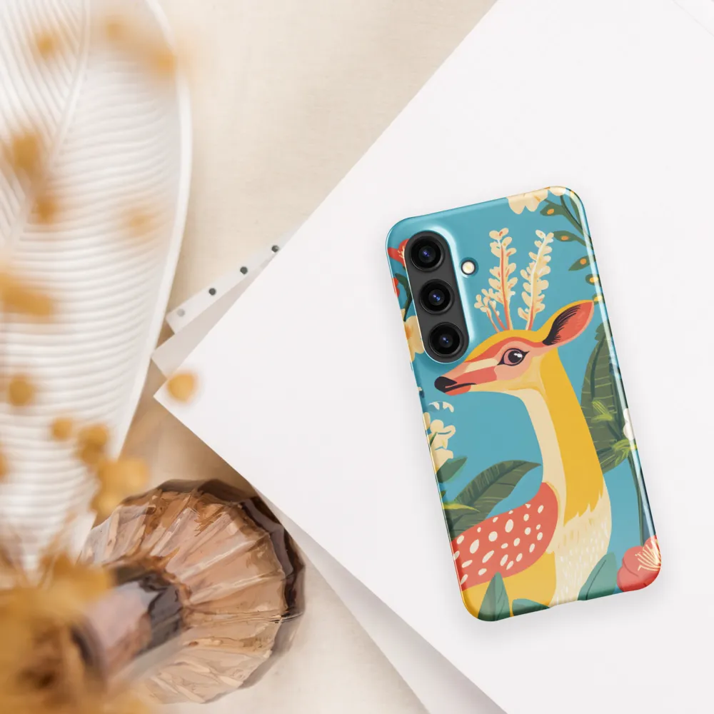 Serene Majesty: A Vibrant Deer Amidst Flora