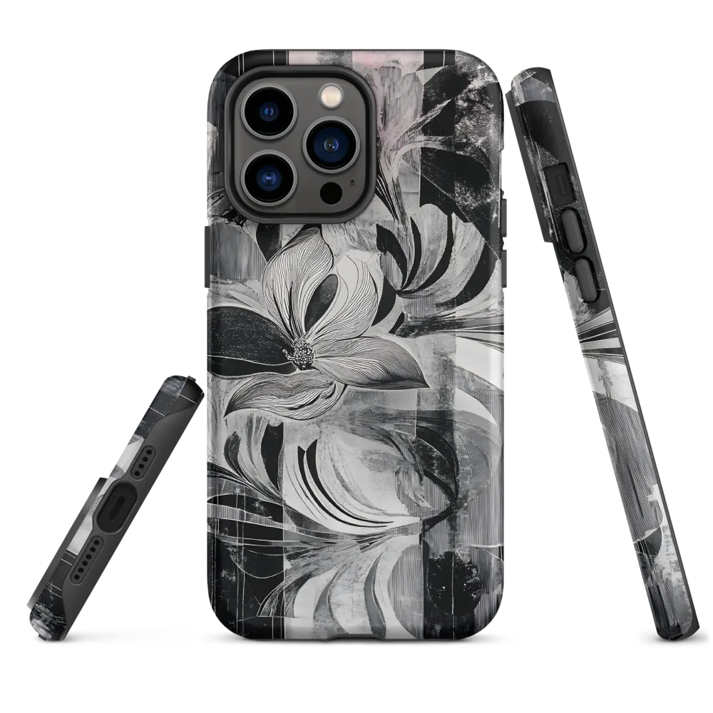 Floral Fusion in Monochrome