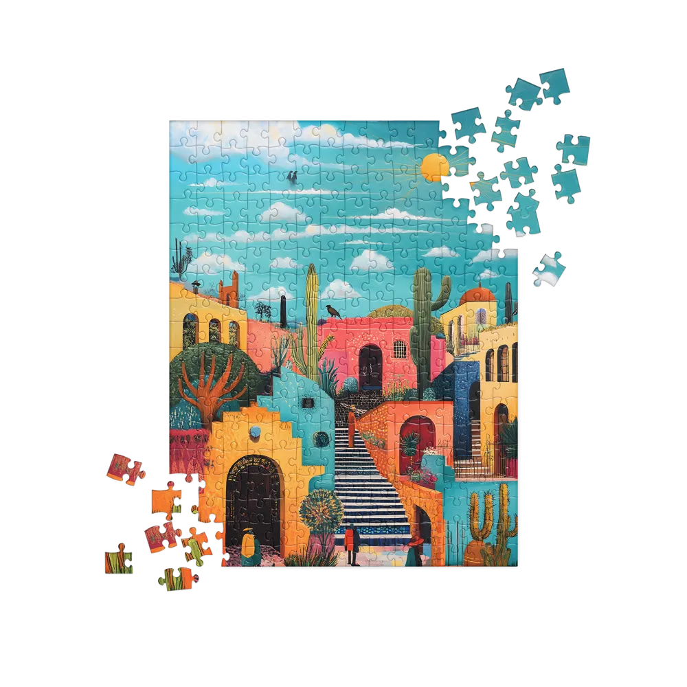 Colorful Architectural Harmony | Jigsaw Puzzle | 252 pieces