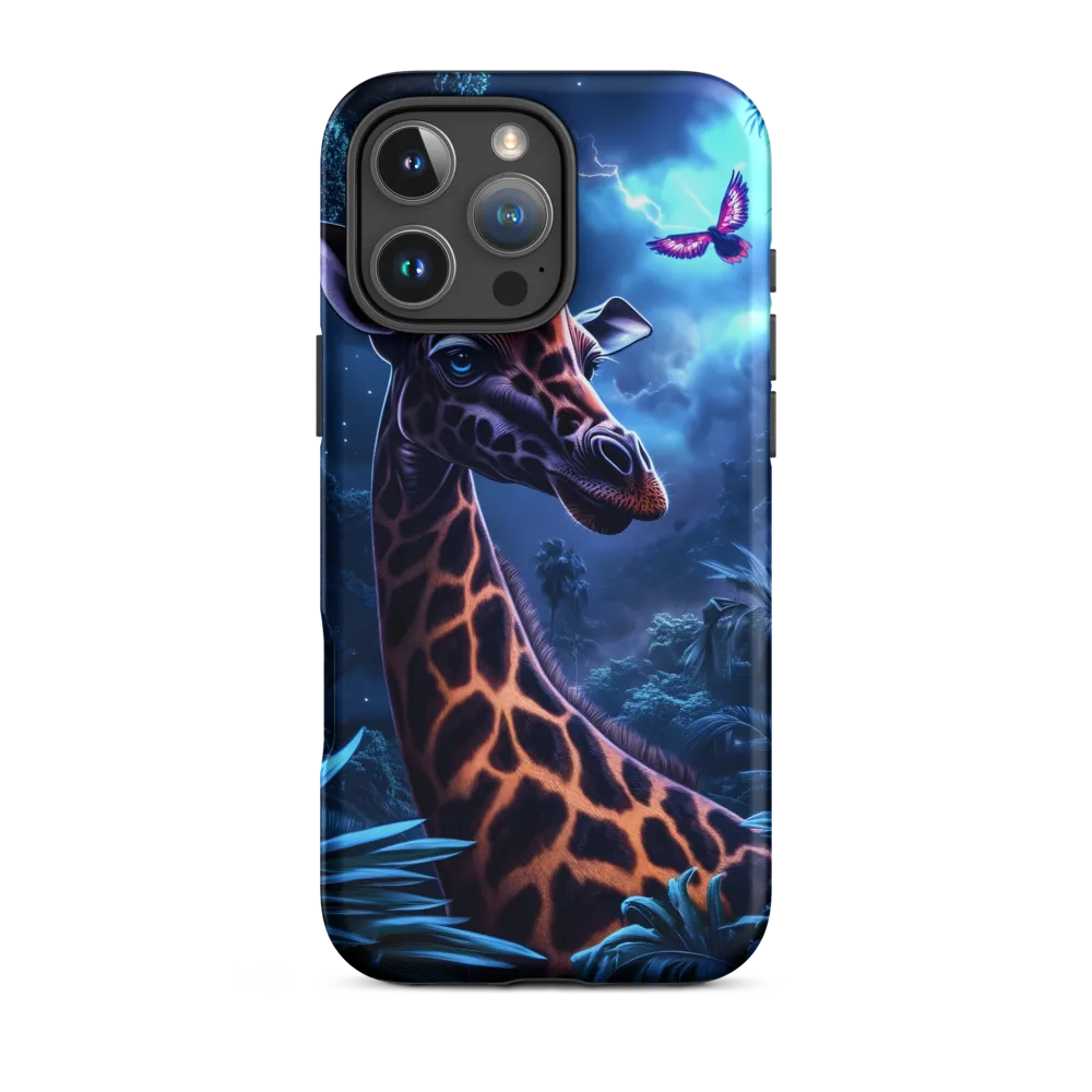 Mystical Giraffe in Twilight Jungle