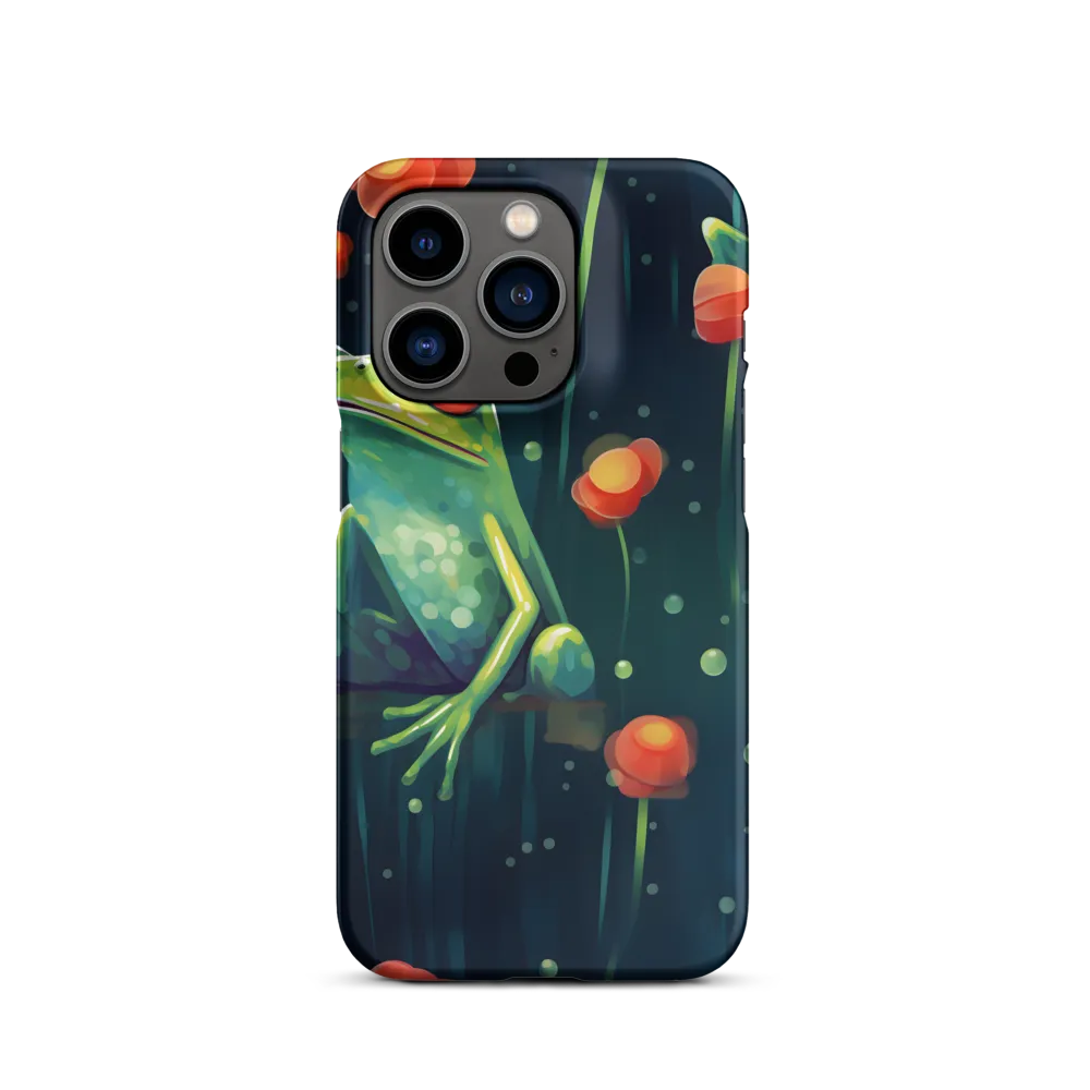 Playful Frogs in a Lush Pond