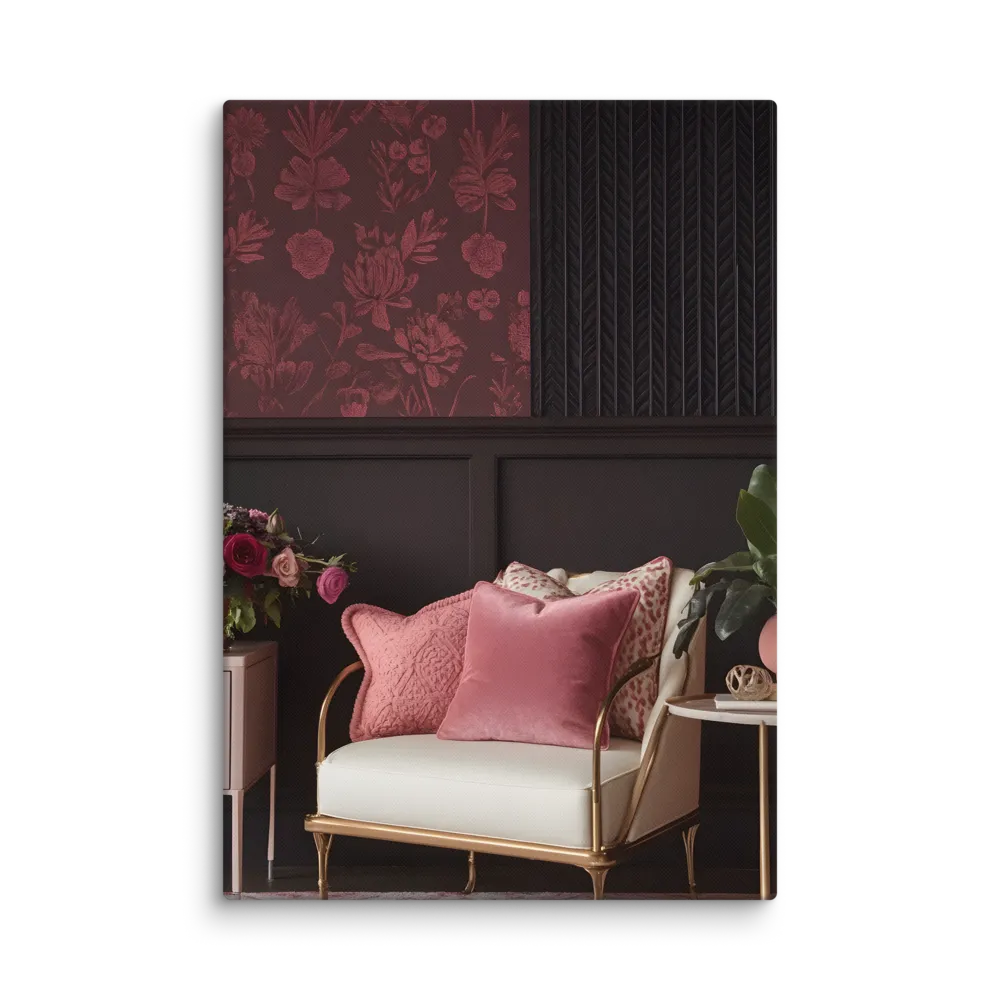 Elegance in Contrast: A Modern Interior Design | Canvas | 18″×26″