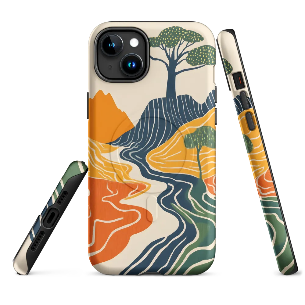 Waves of Serenity | Phone Case |  15 Plus | MagSafe® Tough Case | Matte