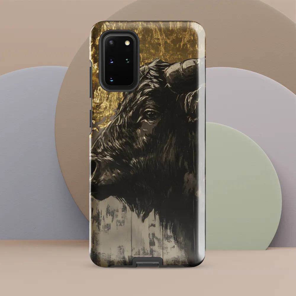 Majestic Bull Against the Golden Horizon