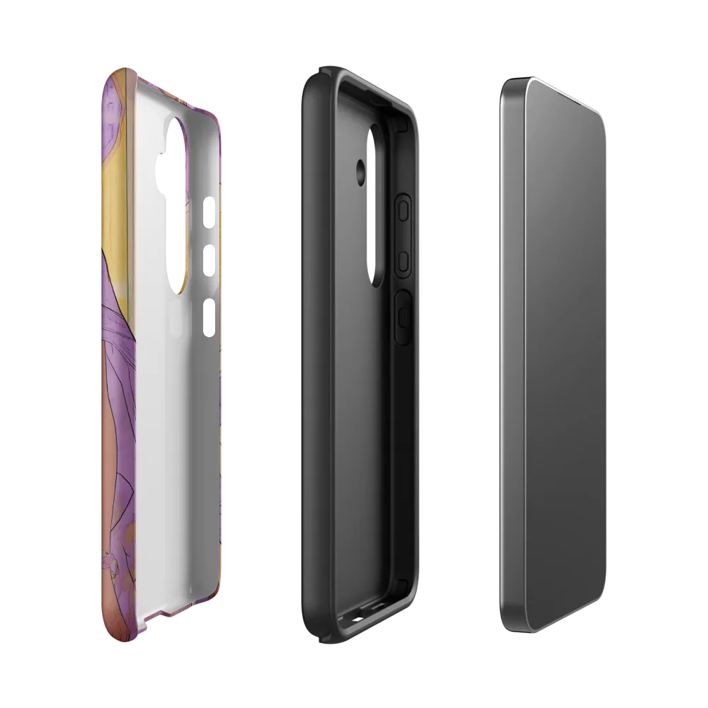 Elegance in Floral Harmony | Phone Case |  S24 | Tough Case | Matte