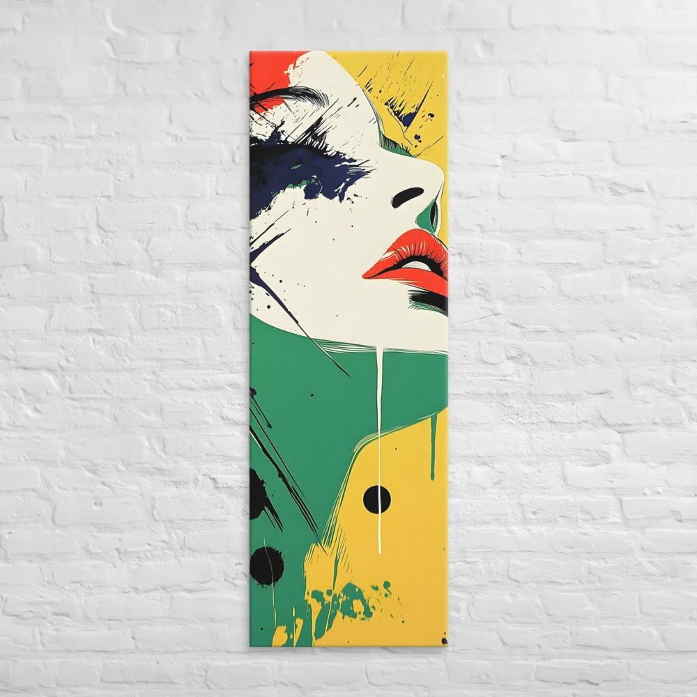 Bold Reflections: A Pop Art Portrait | Canvas | 20″×60″