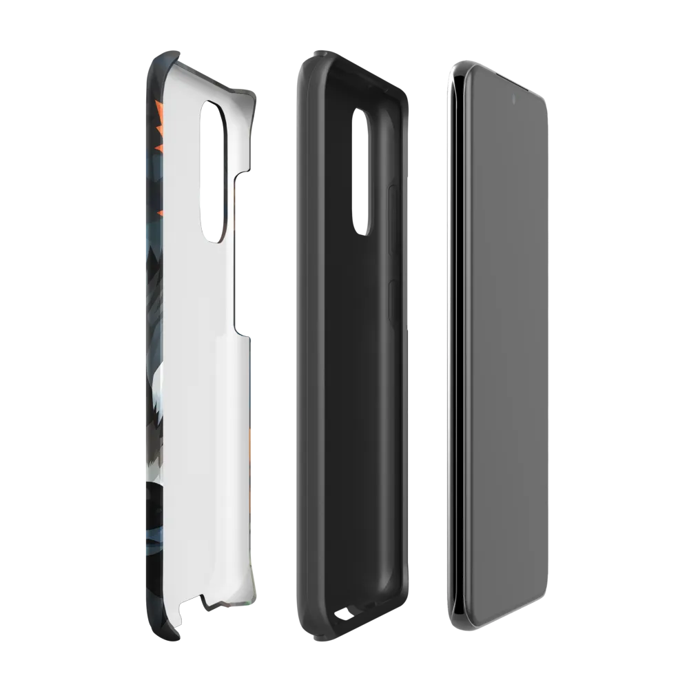 Whispers of Autumn: The Raccoon's Gaze | Phone Case |  S20 | Tough Case | Matte