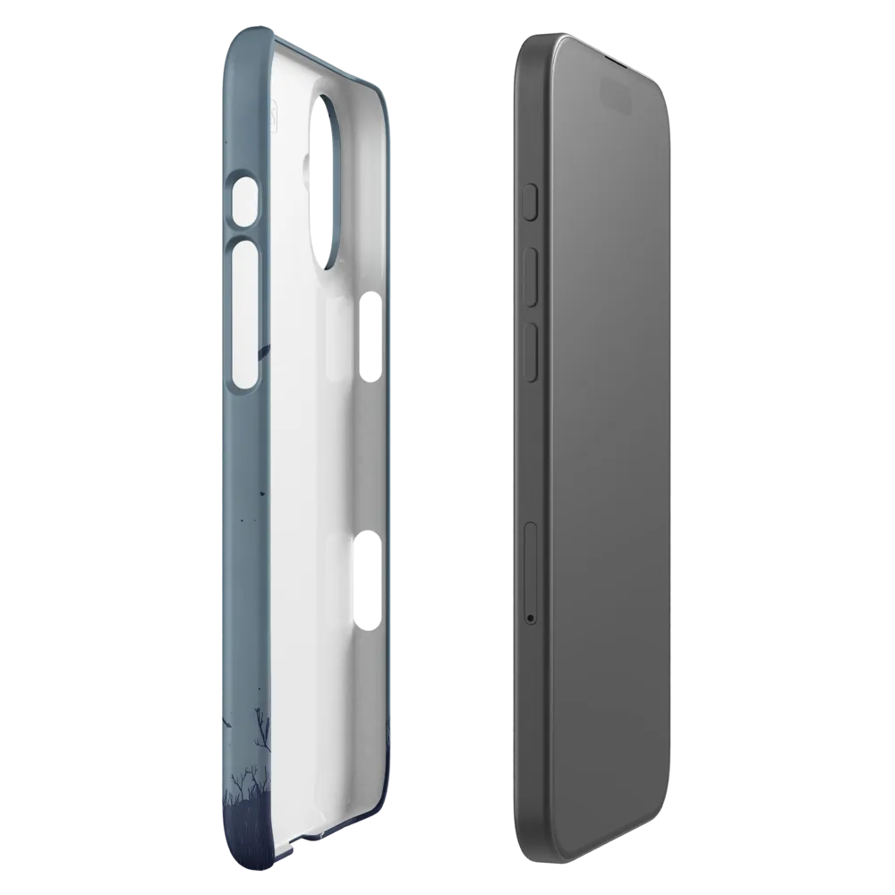 Contemplative Robot in a Barren Landscape | Phone Case |  16 Plus | Snap Case | Matte