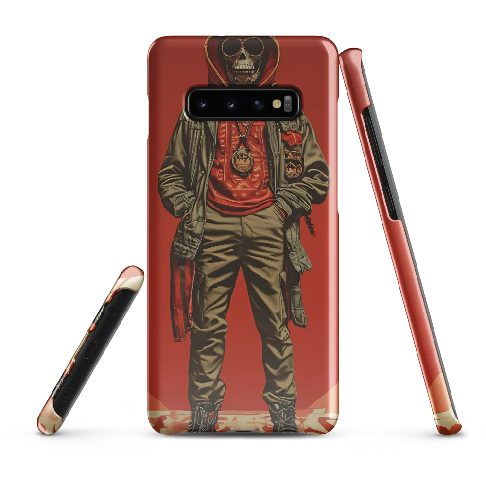 Urban Rebellion: The Skeleton Icon | Phone Case |  S10 Plus | Snap Case | Glossy