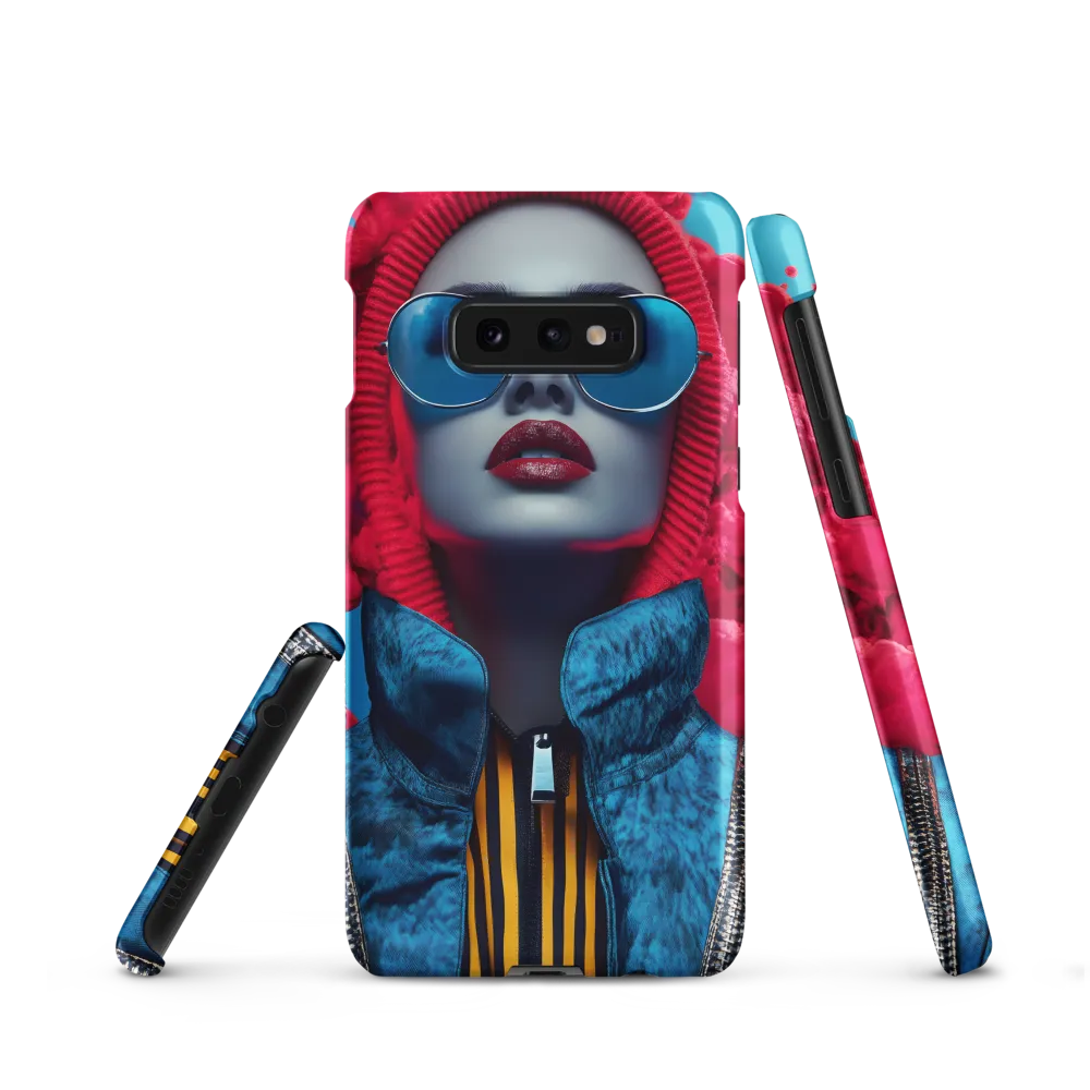 Bold Elegance in Digital Fashion | Phone Case |  S10e | Snap Case | Matte