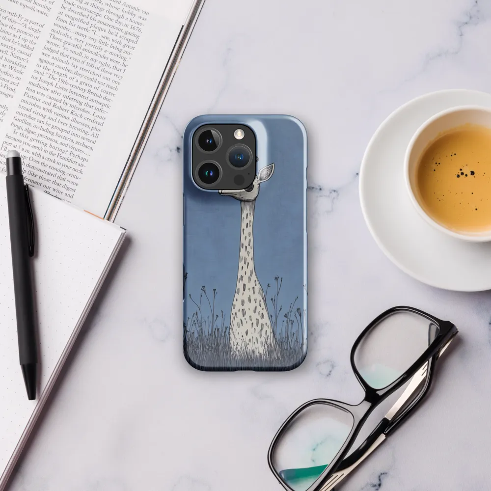 Whimsical Giraffe in Blue