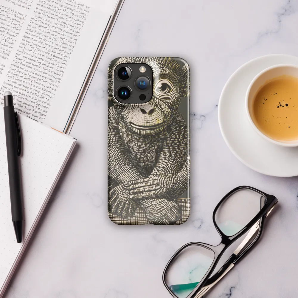 Intricate Primate Portrait | Phone Case |  15 Pro Max | Snap Case | Glossy