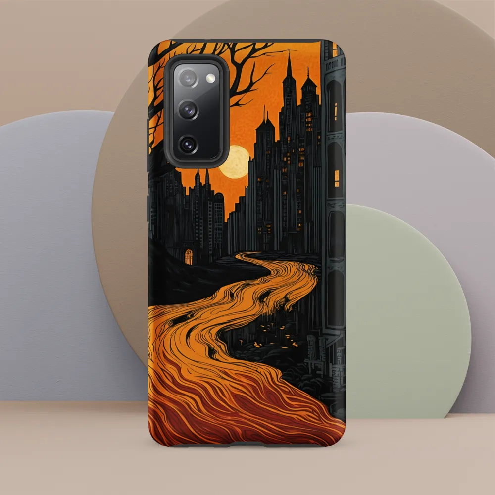 Eerie Cityscape: A Haunting Reflection