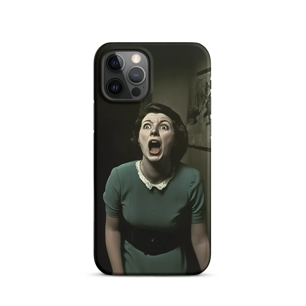 Echoes of Fear: A Vintage Portrait