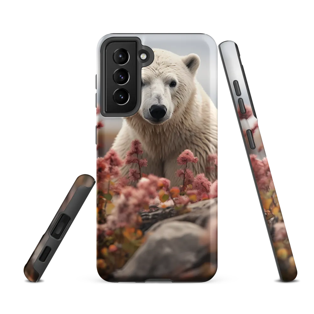 Curiosity Among Blooms: The Polar Bear
