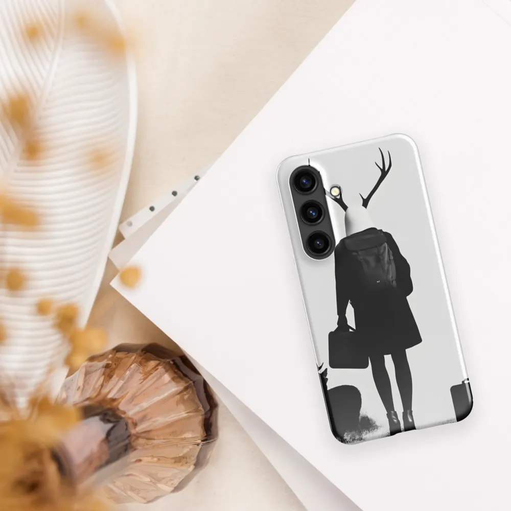 Antlered Reflections | Phone Case |  S24 | Snap Case | Glossy