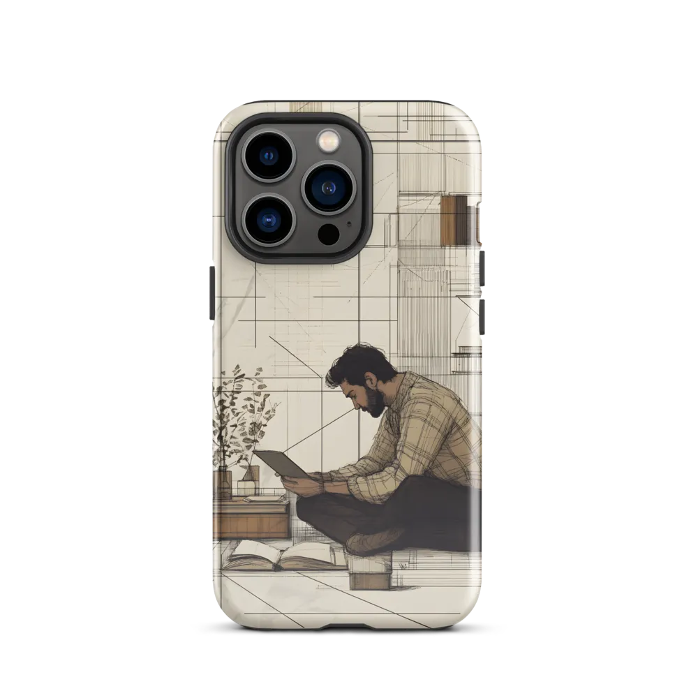 Quiet Reflections in Line | Phone Case |  13 Pro | Tough Case | Glossy