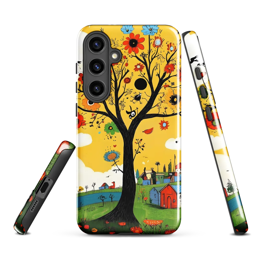 Whimsical Blooms of Life | Phone Case |  S24 Plus | Tough Case | Glossy
