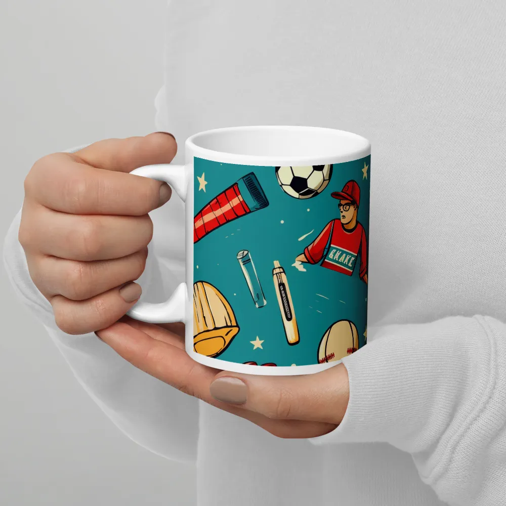 Playful Sports Medley | Mug with White inside | 11 oz