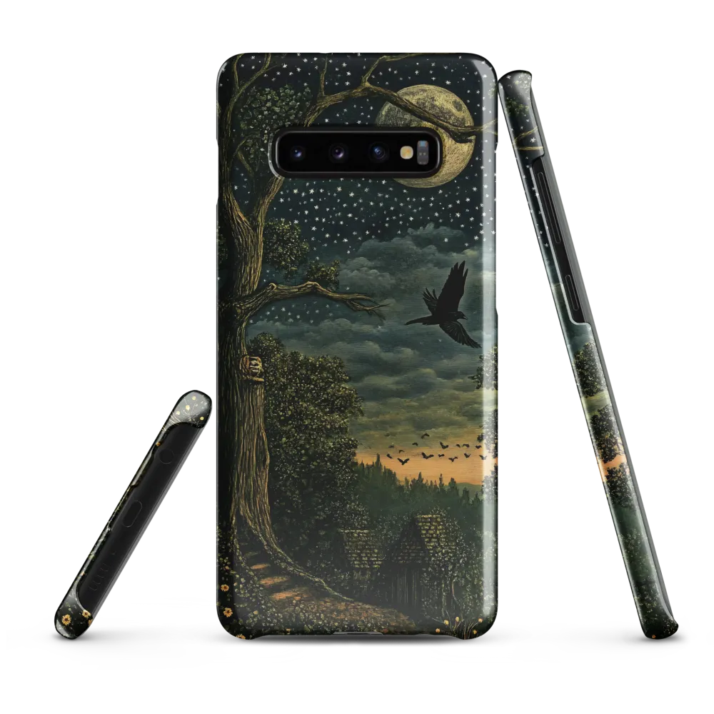 Mystical Nightscape Under the Full Moon | Phone Case |  S10 Plus | Snap Case | Glossy