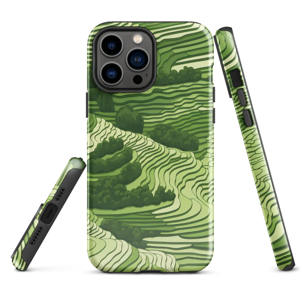 Waves of Green: An Abstract Landscape