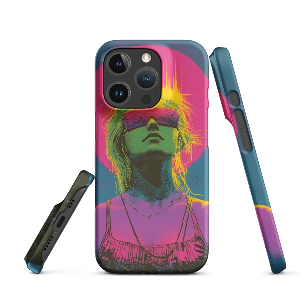 Neon Dreams: Portrait of a Modern Muse | Phone Case |  16 Pro | Snap Case | Matte