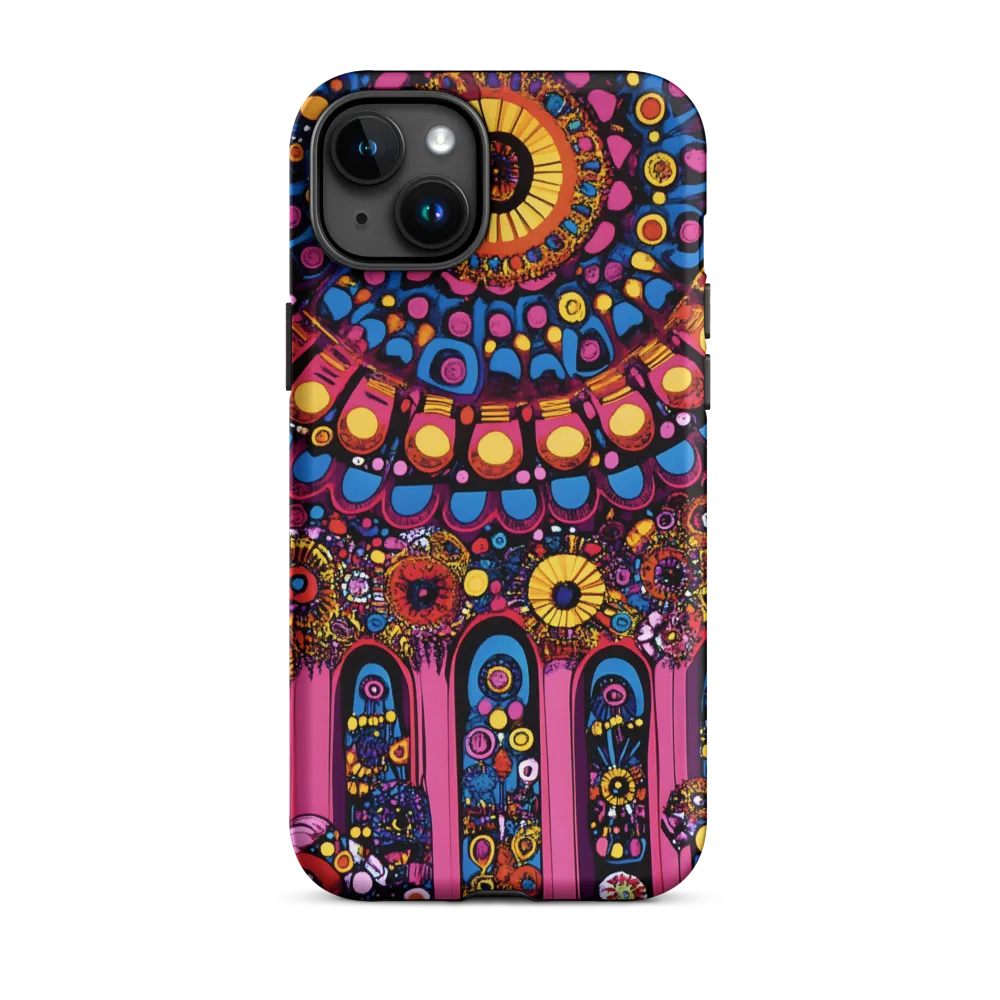 Whimsical Mandala Symphony | Phone Case |  15 Plus | Tough Case | Matte