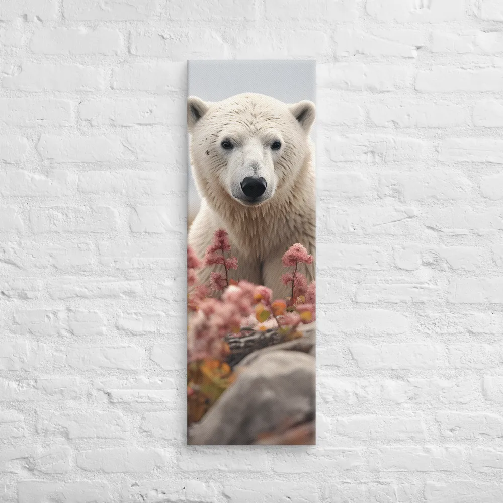 Curiosity Among Blooms: The Polar Bear