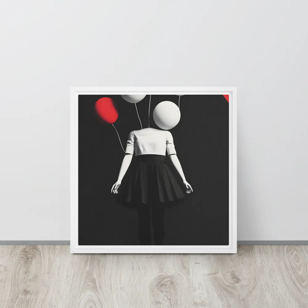 Suspended in Mystery | Canvas with White Frame | 16″×16″